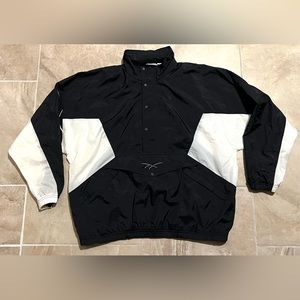 Vintage 90’s black & white Reebok windbreaker XL
